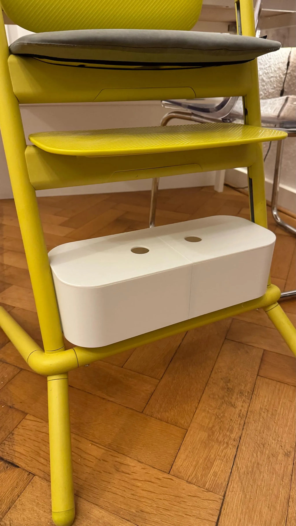 Praktische 2-teilige Aufbewahrungsbox für den Cybex Lemo Hochstuhl – aus PLA 3D-gedruckt, stabil, leicht montiert & farblich wählbar